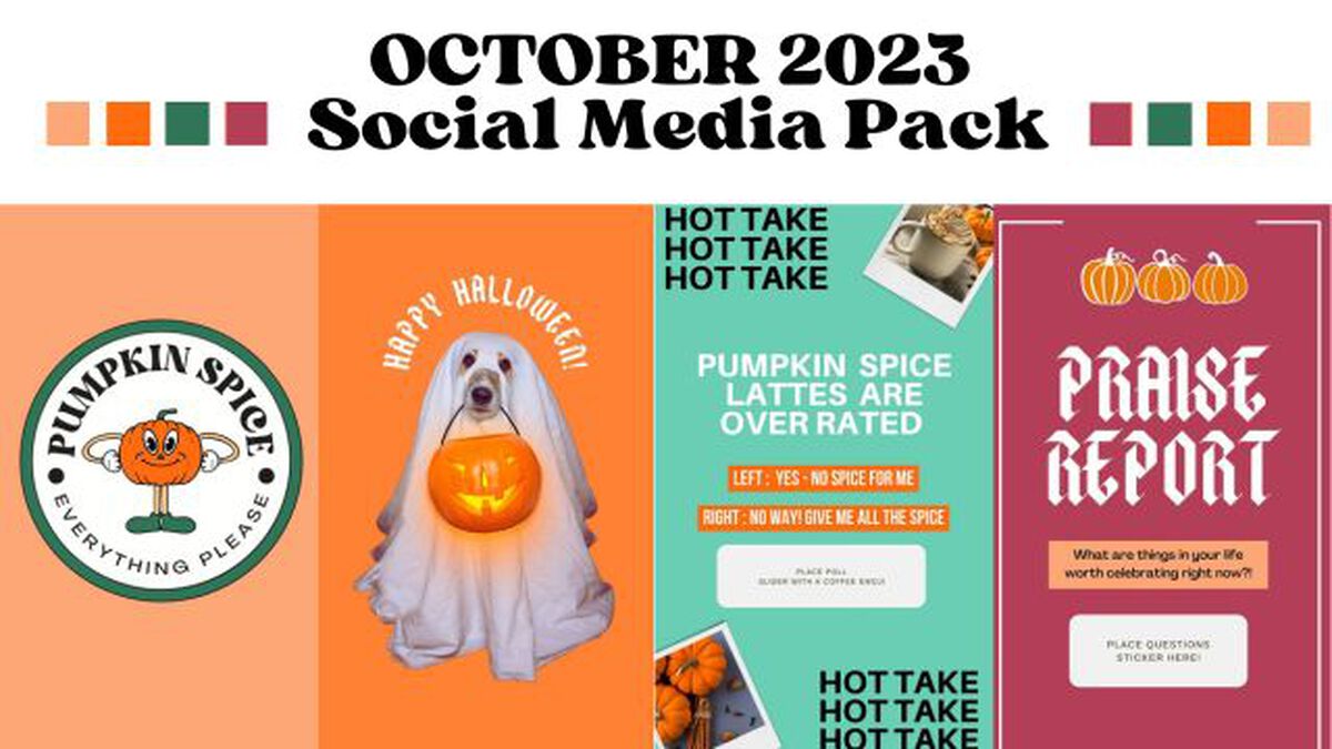October Social Media Pack image number null